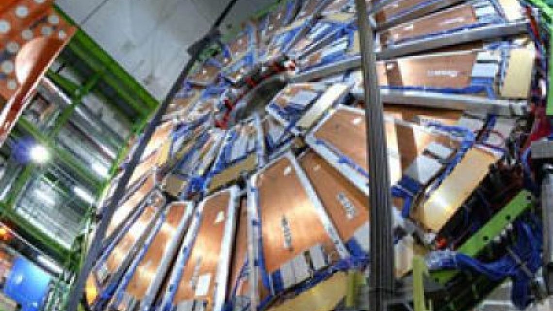  CMS detector in a cavern 100 m underground at CERN's Large Hadron Collider. 