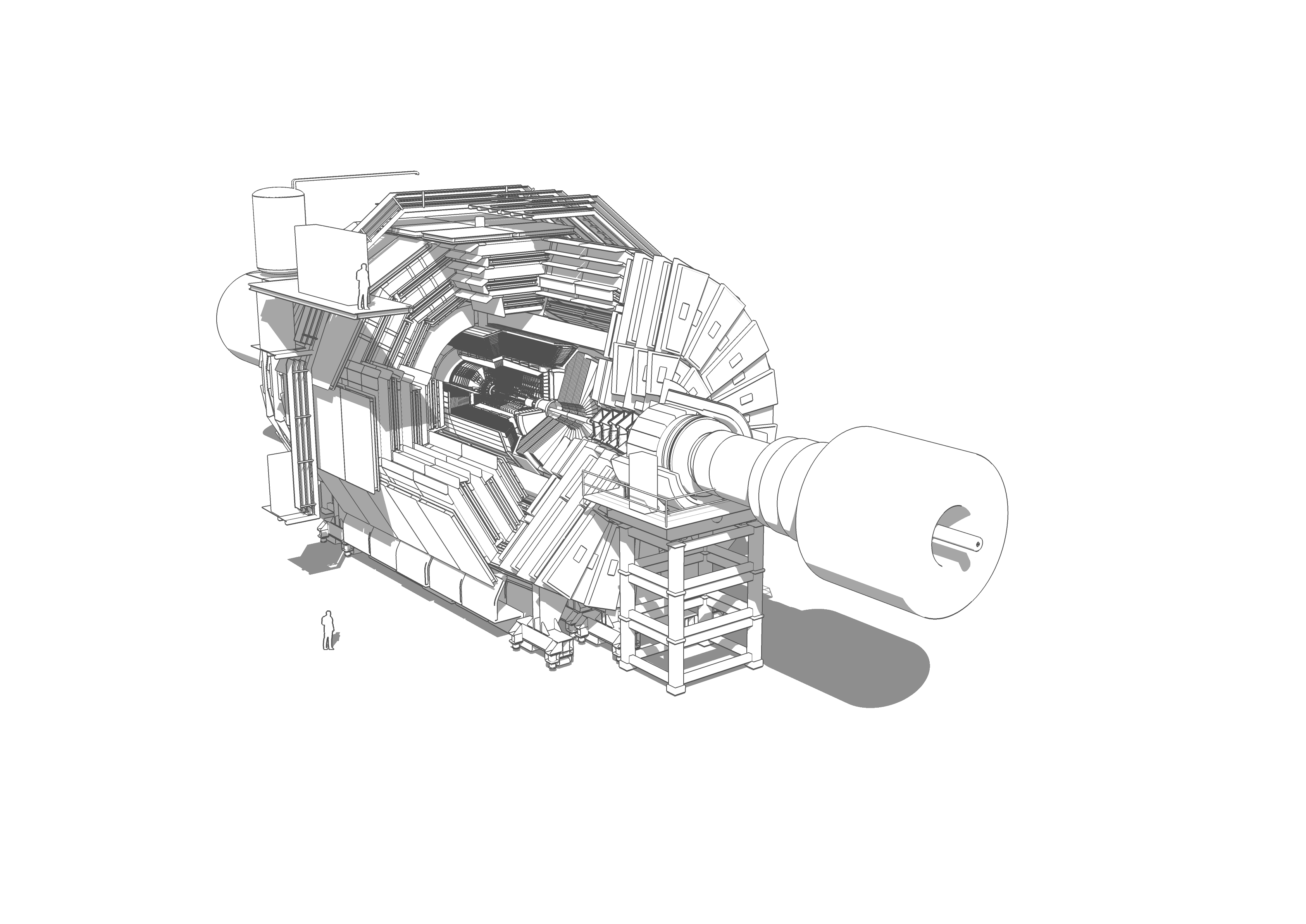 The first image in the series, showing the full CMS detector