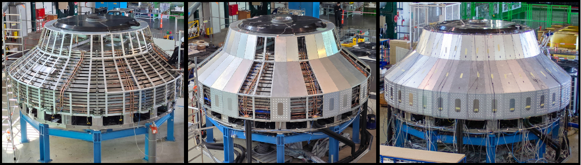HGCAL Before, During, and after installing the thermal screen panels
