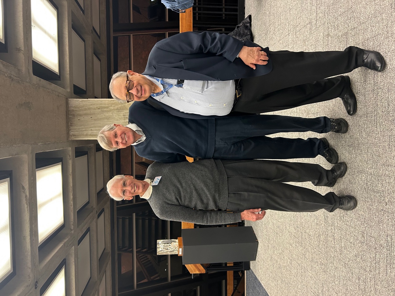 Picture of the three recent CMS Panofsky Prize winners, Larry Sulak, Wesley Smith and Joel Butler, at the JoelFest last Friday in FermiLab.