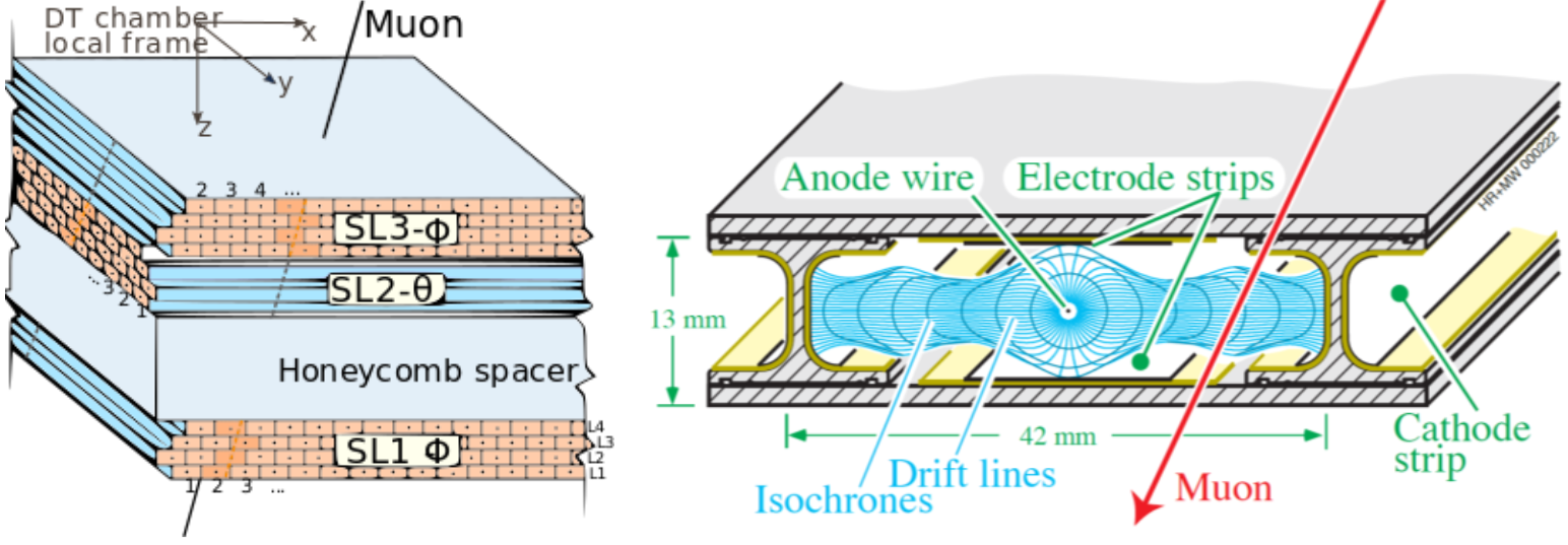 Sketch of the Drift Tube cell