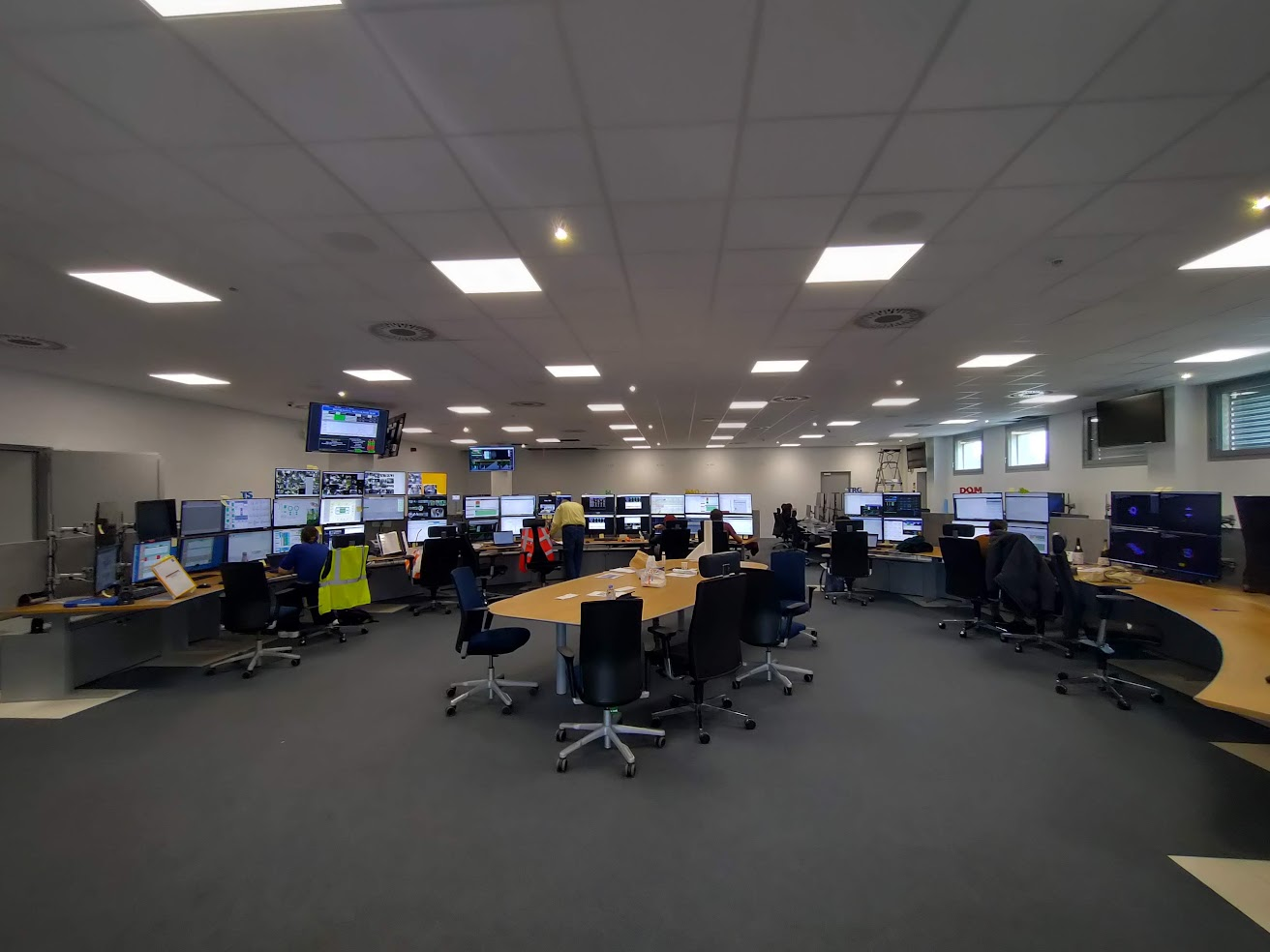 The new CMS control room being finalised. The new control room will be used until the end of Run 3 and throughout the HL-LHC phase.